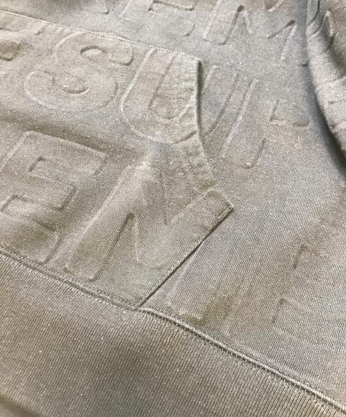 SUPREME（シュプリーム）SUPREME (シュプリーム) Embossed Logo Hooded Sweatshirt ブラック サイズ:XLの古着・服飾アイテム