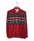 STYLE EYESスタイルアイズ）の古着「プリントコーデュロイシャツ」｜レッド