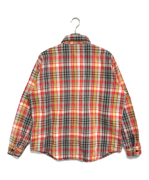 BIG MIKE（ビックマイク）BIG MIKE (ビックマイク) ボードシャツ レッド サイズ:17XLの古着・服飾アイテム