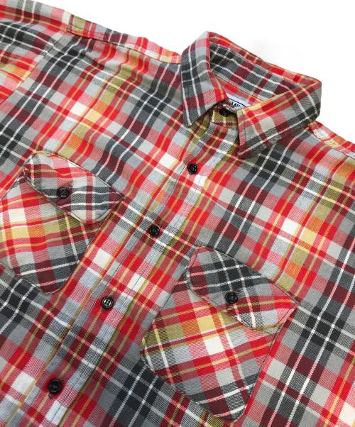 BIG MIKE（ビックマイク）BIG MIKE (ビックマイク) ボードシャツ レッド サイズ:17XLの古着・服飾アイテム