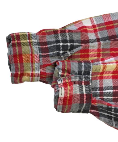 BIG MIKE（ビックマイク）BIG MIKE (ビックマイク) ボードシャツ レッド サイズ:17XLの古着・服飾アイテム