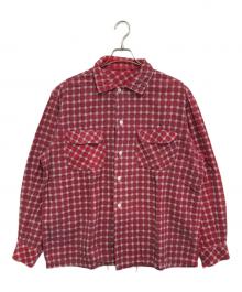 VINTAGE（ヴィンテージ）の古着「Print Cords Shirt」｜レッド