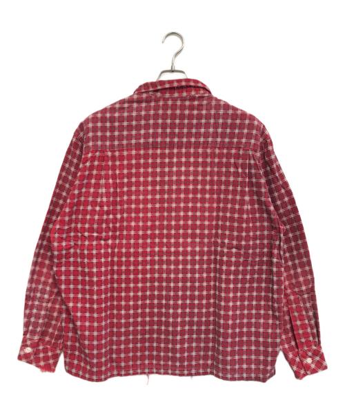VINTAGE（ヴィンテージ）VINTAGE (ヴィンテージ) Print Cords Shirt レッド サイズ:表記なしの古着・服飾アイテム