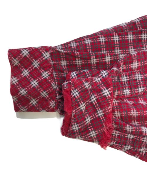 VINTAGE（ヴィンテージ）VINTAGE (ヴィンテージ) Print Cords Shirt レッド サイズ:表記なしの古着・服飾アイテム