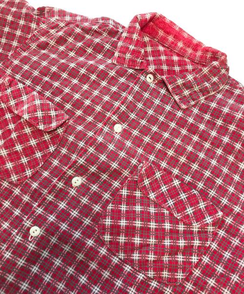 VINTAGE（ヴィンテージ）VINTAGE (ヴィンテージ) Print Cords Shirt レッド サイズ:表記なしの古着・服飾アイテム