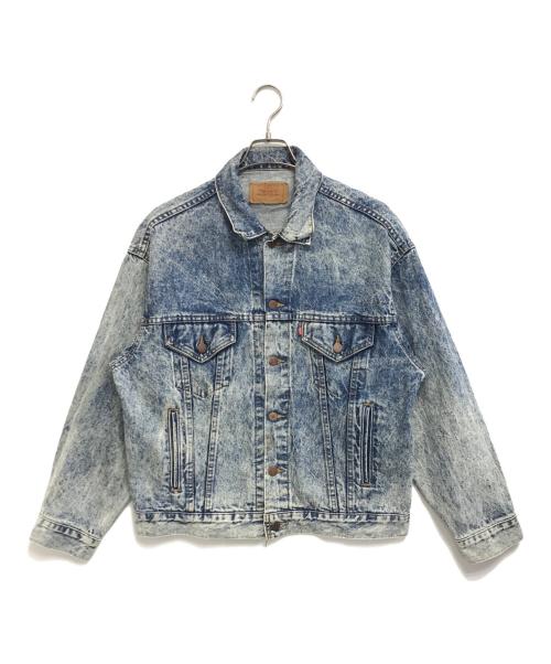 LEVI'S（リーバイス）LEVI'S (リーバイス) ケミカルウォッシュ デニムジャケット インディゴ サイズ:Mの古着・服飾アイテム