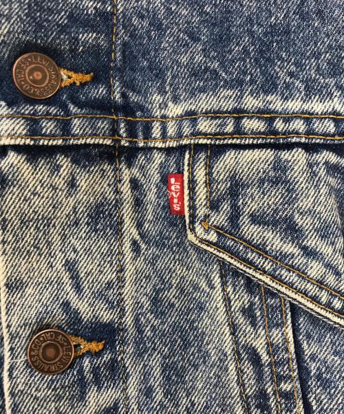 LEVI'S（リーバイス）LEVI'S (リーバイス) ケミカルウォッシュ デニムジャケット インディゴ サイズ:Mの古着・服飾アイテム