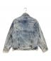LEVI'S (リーバイス) ケミカルウォッシュ デニムジャケット インディゴ サイズ:M：12000円