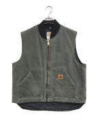 CarHarttカーハート）の古着「ダックベスト」｜モスグリーン