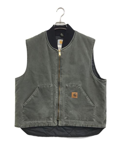 CarHartt（カーハート）CarHartt (カーハート) ダックベスト モスグリーン サイズ:XLの古着・服飾アイテム