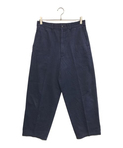 COMME des GARCONS HOMME（コムデギャルソン オム）COMME des GARCONS HOMME (コムデギャルソン オム) コットンワイドパンツ ネイビー サイズ:Mの古着・服飾アイテム