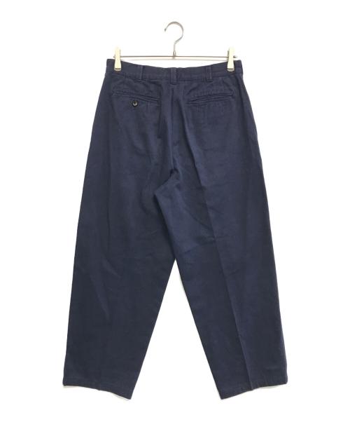 COMME des GARCONS HOMME（コムデギャルソン オム）COMME des GARCONS HOMME (コムデギャルソン オム) コットンワイドパンツ ネイビー サイズ:Mの古着・服飾アイテム
