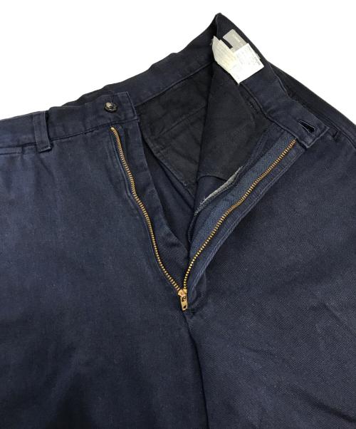 COMME des GARCONS HOMME（コムデギャルソン オム）COMME des GARCONS HOMME (コムデギャルソン オム) コットンワイドパンツ ネイビー サイズ:Mの古着・服飾アイテム