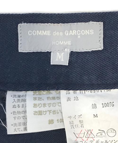 COMME des GARCONS HOMME（コムデギャルソン オム）COMME des GARCONS HOMME (コムデギャルソン オム) コットンワイドパンツ ネイビー サイズ:Mの古着・服飾アイテム