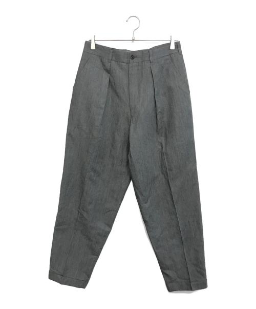 COMME des GARCONS HOMME PLUS（コムデギャルソンオムプリュス）COMME des GARCONS HOMME PLUS (コムデギャルソンオムプリュス) タックパンツ グレー サイズ:Ｌの古着・服飾アイテム