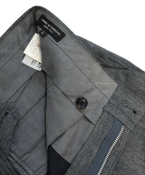 COMME des GARCONS HOMME PLUS（コムデギャルソンオムプリュス）COMME des GARCONS HOMME PLUS (コムデギャルソンオムプリュス) タックパンツ グレー サイズ:Ｌの古着・服飾アイテム