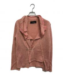 tricot COMME des GARCONS（トリココムデギャルソン）の古着「変形ラメニットジャケット」｜ピンク