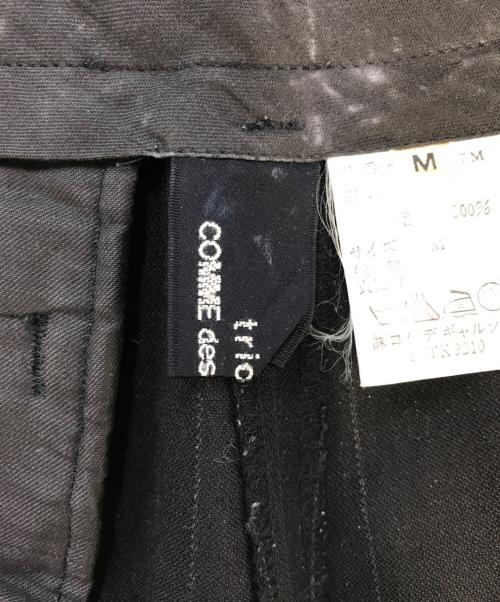 tricot COMME des GARCONS（トリココムデギャルソン）tricot COMME des GARCONS (トリココムデギャルソン) ワイドストライプパンツ ブラック サイズ:Mの古着・服飾アイテム