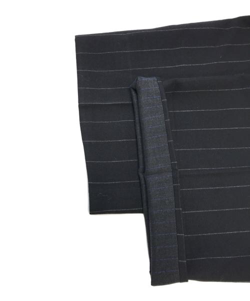 tricot COMME des GARCONS（トリココムデギャルソン）tricot COMME des GARCONS (トリココムデギャルソン) ワイドストライプパンツ ブラック サイズ:Mの古着・服飾アイテム