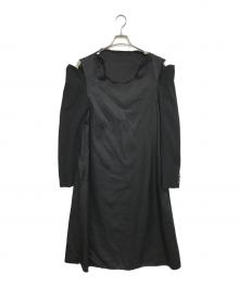 COMME des GARCONS HOMME PLUS（コムデギャルソンオムプリュス）の古着「パイソン柄ロングカットソー」｜ブラック