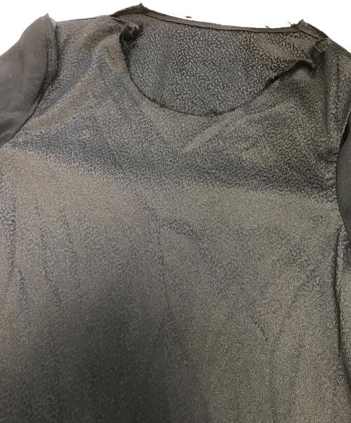 COMME des GARCONS HOMME PLUS（コムデギャルソンオムプリュス）COMME des GARCONS HOMME PLUS (コムデギャルソンオムプリュス) パイソン柄ロングカットソー ブラック サイズ:ＸＳの古着・服飾アイテム