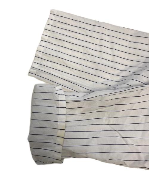 tricot COMME des GARCONS（トリココムデギャルソン）tricot COMME des GARCONS (トリココムデギャルソン) 変形ストライプシャツ ホワイト サイズ:Ｓの古着・服飾アイテム