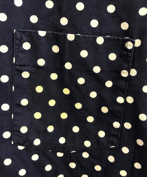 COMME des GARCONS（コムデギャルソン）COMME des GARCONS (コムデギャルソン) 丸襟ドットシャツ ネイビー サイズ:Mの古着・服飾アイテム