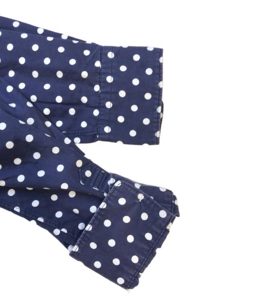 COMME des GARCONS（コムデギャルソン）COMME des GARCONS (コムデギャルソン) 丸襟ドットシャツ ネイビー サイズ:Mの古着・服飾アイテム
