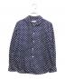COMME des GARCONS（コムデギャルソン）の古着「丸襟ドットシャツ」｜ネイビー