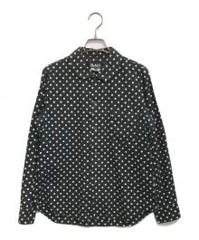 BLACK COMME des GARCONS（ブラックコムデギャルソン）の古着「丸襟ドットシャツ」｜ブラック