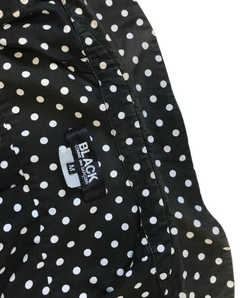 BLACK COMME des GARCONS（ブラックコムデギャルソン）BLACK COMME des GARCONS (ブラックコムデギャルソン) 丸襟ドットシャツ ブラック サイズ:Mの古着・服飾アイテム