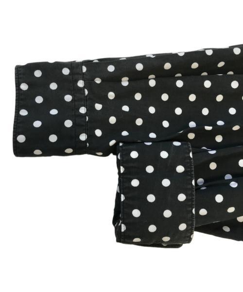 BLACK COMME des GARCONS（ブラックコムデギャルソン）BLACK COMME des GARCONS (ブラックコムデギャルソン) 丸襟ドットシャツ ブラック サイズ:Mの古着・服飾アイテム