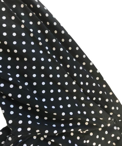 BLACK COMME des GARCONS（ブラックコムデギャルソン）BLACK COMME des GARCONS (ブラックコムデギャルソン) 丸襟ドットシャツ ブラック サイズ:Mの古着・服飾アイテム