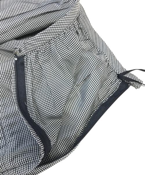 ROBE DE CHAMBRE COMME DES GARCONS（ローブドシャンブル コムデギャルソン）ROBE DE CHAMBRE COMME DES GARCONS (ローブドシャンブル コムデギャルソン) 異素材切替レーススカート グレー サイズ:Ｍの古着・服飾アイテム