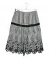 ROBE DE CHAMBRE COMME DES GARCONS (ローブドシャンブル コムデギャルソン) 異素材切替レーススカート グレー サイズ:Ｍ：18000円