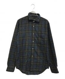 COMME des GARCONS HOMME PLUS（コムデギャルソンオムプリュス）の古着「チェックシャツ」｜オリーブ