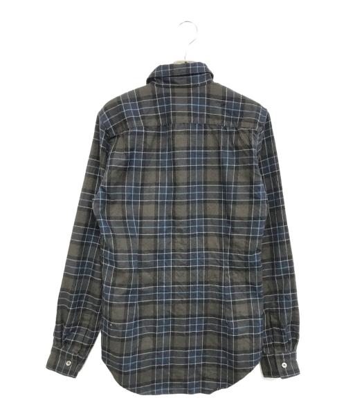 COMME des GARCONS HOMME PLUS（コムデギャルソンオムプリュス）COMME des GARCONS HOMME PLUS (コムデギャルソンオムプリュス) チェックシャツ オリーブ サイズ:Sの古着・服飾アイテム