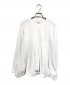 COMME des GARCONSコムデギャルソン）の古着「変形カットソー」｜ホワイト