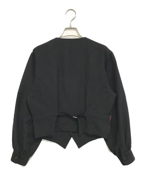 tricot COMME des GARCONS（トリココムデギャルソン）tricot COMME des GARCONS (トリココムデギャルソン) 80's 花柄切替カーディガン ブラック サイズ:表記なしの古着・服飾アイテム