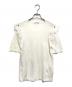 COMME des GARCONS COMME des GARCONS（コムデギャルソン コムデギャルソン）の古着「半袖フリルニット」｜ホワイト