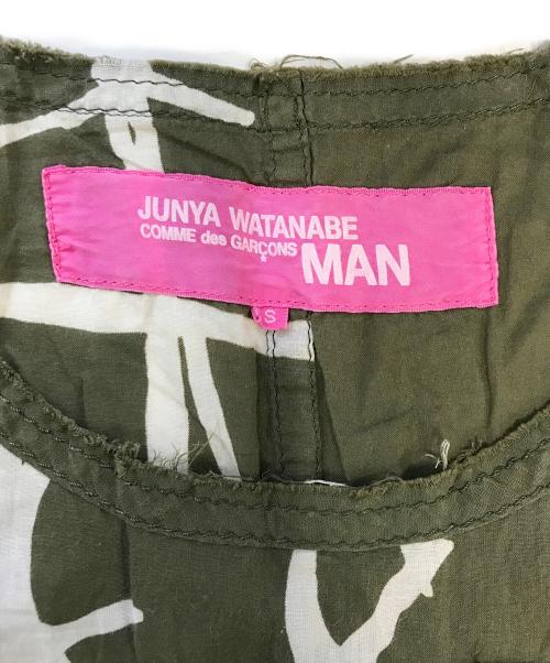 JUNYA WATANABE COMME des GARCONS MAN PINK（ジュンヤワタナベ コムデギャルソンマン ピンク）JUNYA WATANABE COMME des GARCONS MAN PINK (ジュンヤワタナベ コムデギャルソンマン ピンク) ノースリーブブラウス グリーン サイズ:Sの古着・服飾アイテム