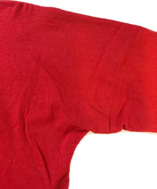 COMME des GARCONS（コムデギャルソン）COMME des GARCONS (コムデギャルソン) 80’s ウールニット レッド サイズ:表記なしの古着・服飾アイテム