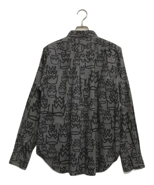 BLACK COMME des GARCONS（ブラックコムデギャルソン）BLACK COMME des GARCONS (ブラックコムデギャルソン) 総柄シャツ ブラック サイズ:Mの古着・服飾アイテム