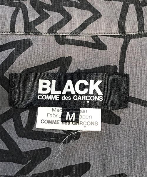 BLACK COMME des GARCONS（ブラックコムデギャルソン）BLACK COMME des GARCONS (ブラックコムデギャルソン) 総柄シャツ ブラック サイズ:Mの古着・服飾アイテム