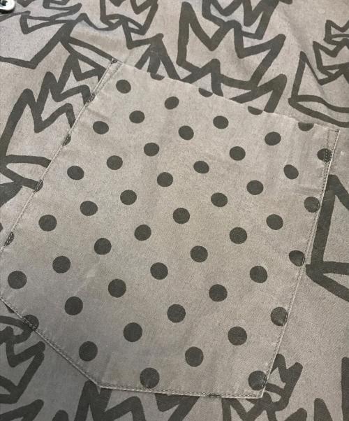 BLACK COMME des GARCONS（ブラックコムデギャルソン）BLACK COMME des GARCONS (ブラックコムデギャルソン) 総柄シャツ ブラック サイズ:Mの古着・服飾アイテム