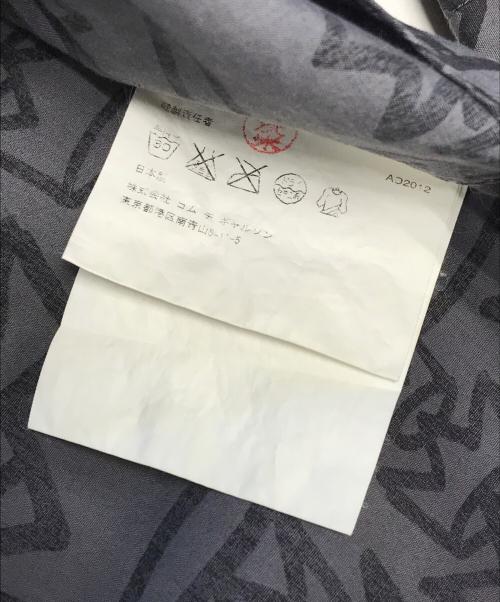 BLACK COMME des GARCONS（ブラックコムデギャルソン）BLACK COMME des GARCONS (ブラックコムデギャルソン) 総柄シャツ ブラック サイズ:Mの古着・服飾アイテム