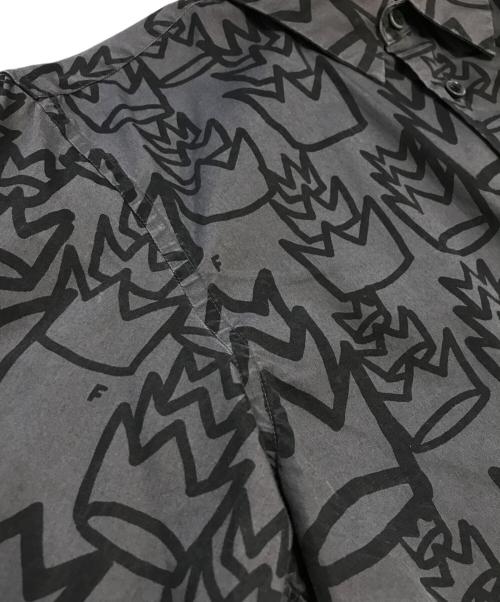 BLACK COMME des GARCONS（ブラックコムデギャルソン）BLACK COMME des GARCONS (ブラックコムデギャルソン) 総柄シャツ ブラック サイズ:Mの古着・服飾アイテム