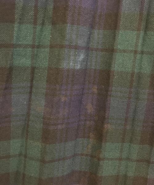tricot COMME des GARCONS（トリココムデギャルソン）tricot COMME des GARCONS (トリココムデギャルソン) チェックスカート グリーン サイズ:表記なしの古着・服飾アイテム
