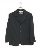 COMME des GARCONS SHIRTコムデギャルソンシャツ）の古着「ウールギャバ テーラードジャケット」｜ブラック