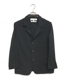 COMME des GARCONS SHIRT（コムデギャルソンシャツ）の古着「ウールギャバ テーラードジャケット」｜ブラック